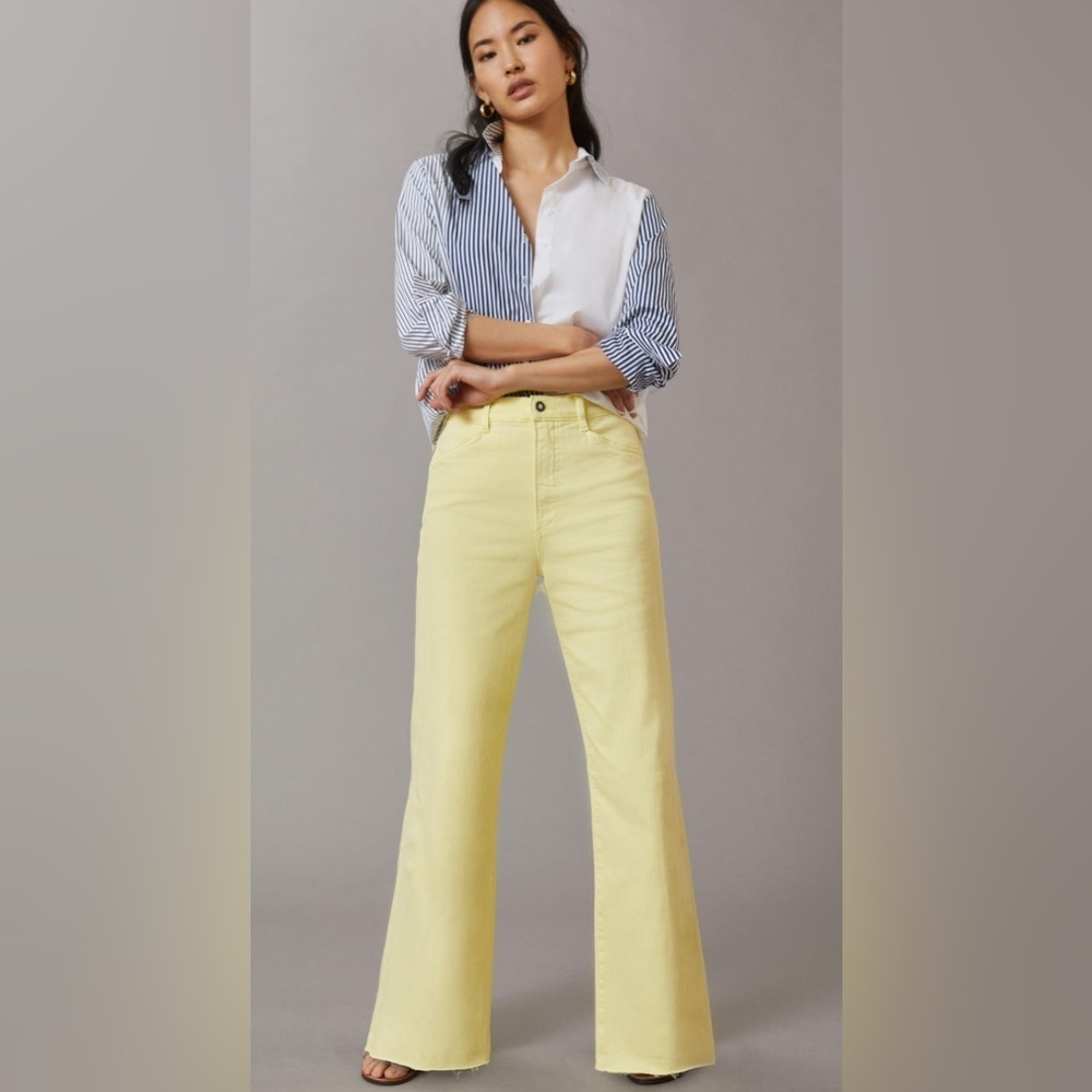 NWT Favorite Daughter‎ Mischa High-Rise
Wide-Straight Jeans, Size 25